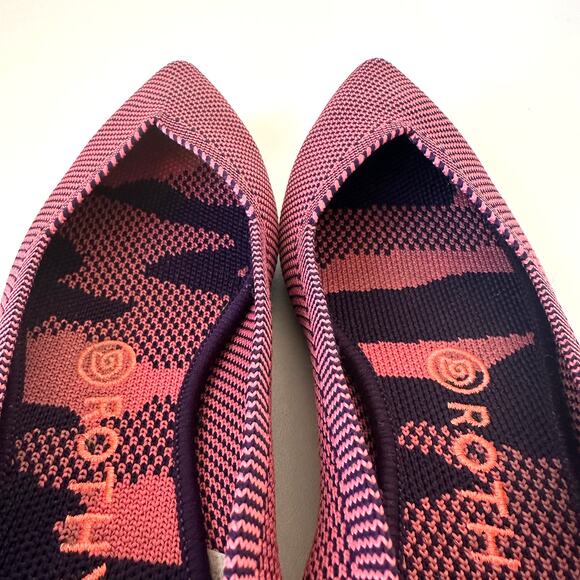 Rothy’s Rose Double Stitch Pointed Toe Flats Size 7.5 - Picture 11 of 13